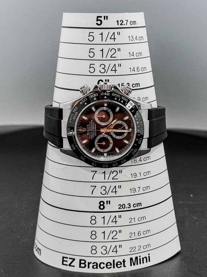 Rolex Daytona 116519 18k White Gold Black Dial Custom Ceramic Bezel