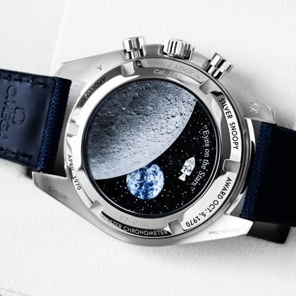 Omega Speedmaster Professional Moonwatch Silver Snoopy 50th Anniversary