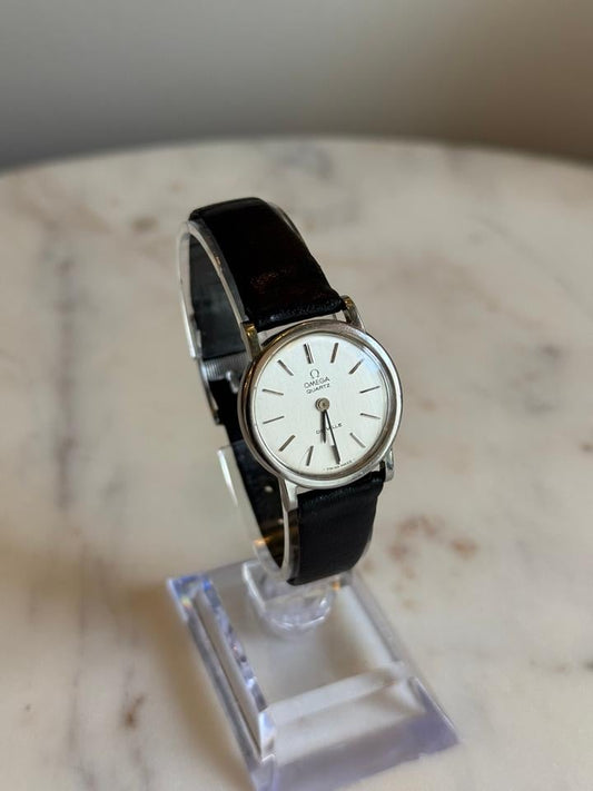 Omega De Ville Vintage Quartz Push Pin Crown 25mm Case