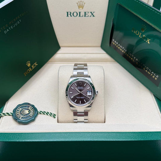 Rolex Datejust 31 Ref. 278274 Rhodium/Black Dial Fluted Bezel Oyster Bracelet (2025) - Photo 1