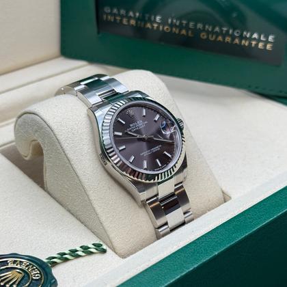Rolex Datejust 31 Ref. 278274 Rhodium/Black Dial Fluted Bezel Oyster Bracelet (2025) - Photo 4