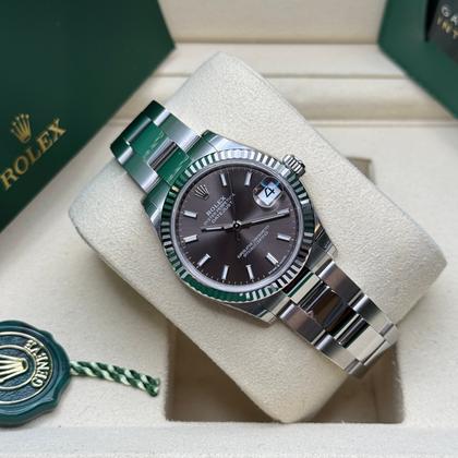 Rolex Datejust 31 Ref. 278274 Rhodium/Black Dial Fluted Bezel Oyster Bracelet (2025) - Photo 6