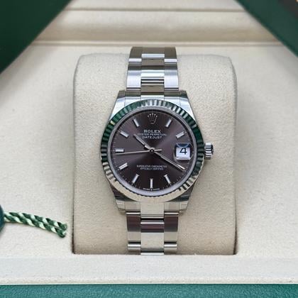 Rolex Datejust 31 Ref. 278274 Rhodium/Black Dial Fluted Bezel Oyster Bracelet (2025) - Photo 3