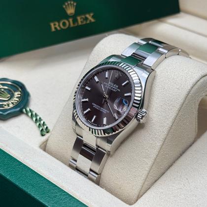 Rolex Datejust 31 Ref. 278274 Rhodium/Black Dial Fluted Bezel Oyster Bracelet (2025) - Photo 5
