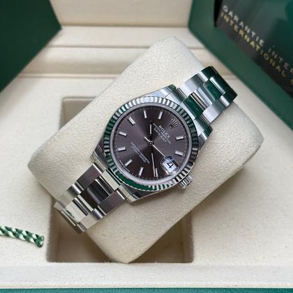 Rolex Datejust 31 Ref. 278274 Rhodium/Black Dial Fluted Bezel Oyster Bracelet (2025) - Photo 7