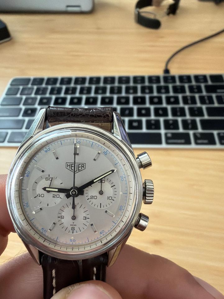 TAG Heuer Carrera Ref. CS3110 Manual-Winding Chronograph Silver Dial - Photo 7