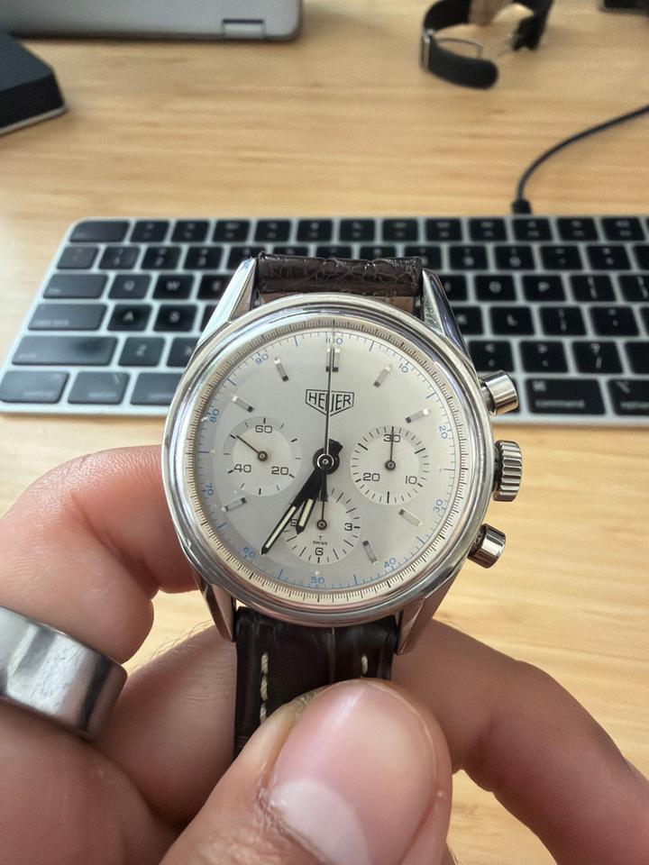 TAG Heuer Carrera Ref. CS3110 Manual-Winding Chronograph Silver Dial - Photo 6