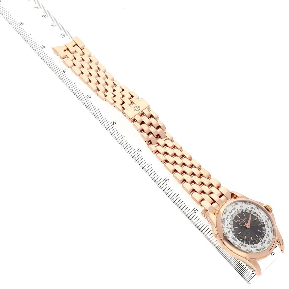 Patek Philippe World Time 5130/1R-011 Rose Gold Bracelet (2013) - Photo 10