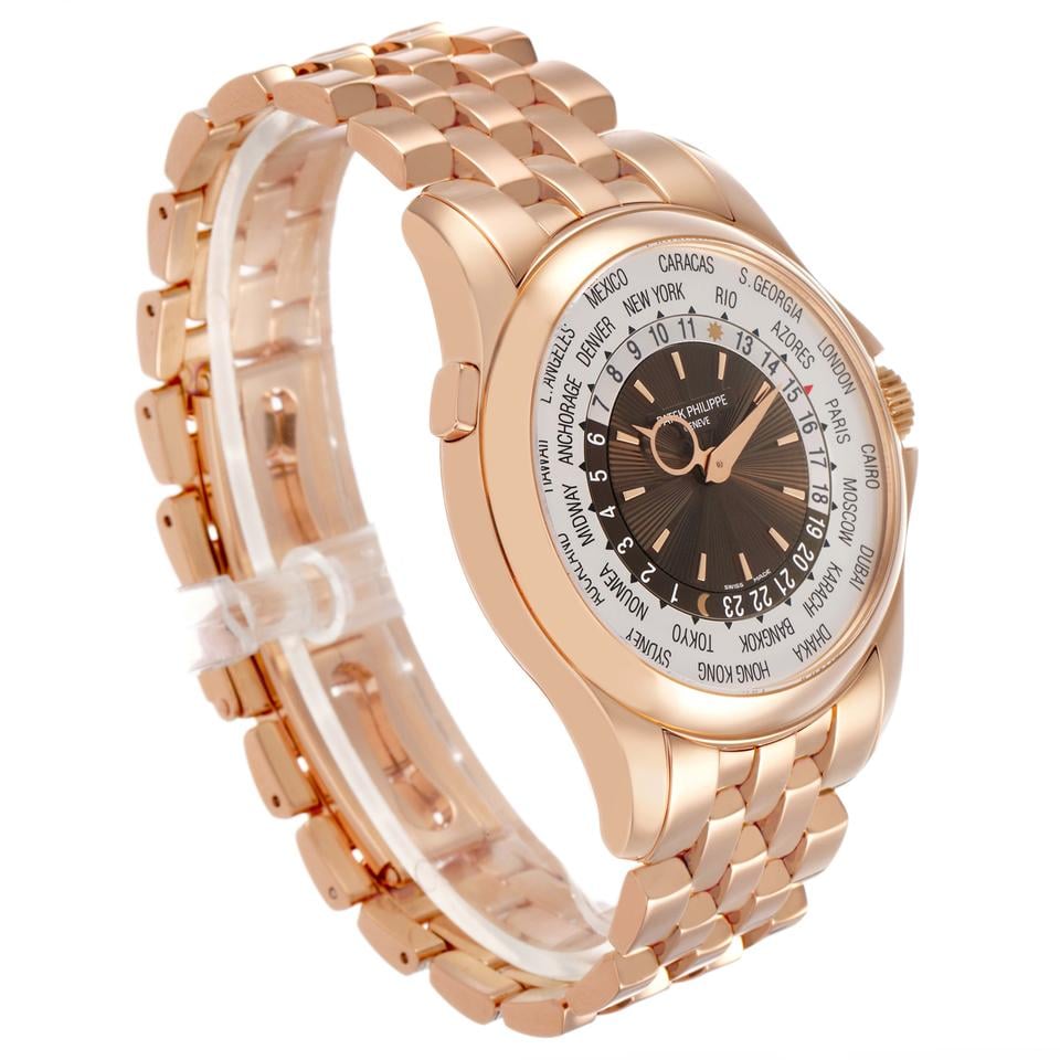 Patek Philippe World Time 5130/1R-011 Rose Gold Bracelet (2013) - Photo 8