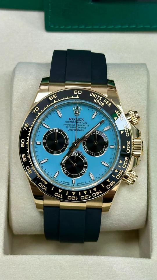 Rolex Daytona 2026 Unworn Yellow Gold Turquoise Dial