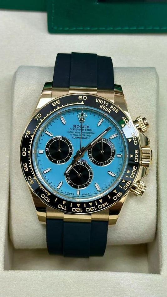 Rolex Daytona 2026 Unworn Yellow Gold Turquoise Dial
