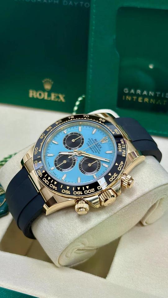 Rolex Daytona 2026 Unworn Yellow Gold Turquoise Dial