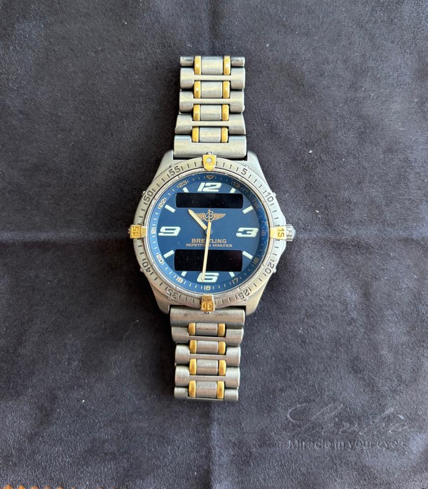 Breitling Aerospace F65062 Repetition Minutes Titanium Blue Dial (1996 Approx.) - Photo 1