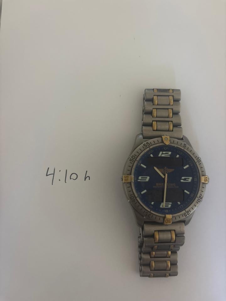 Breitling Aerospace F65062 Repetition Minutes Titanium Blue Dial (1996 Approx.) - Photo 7
