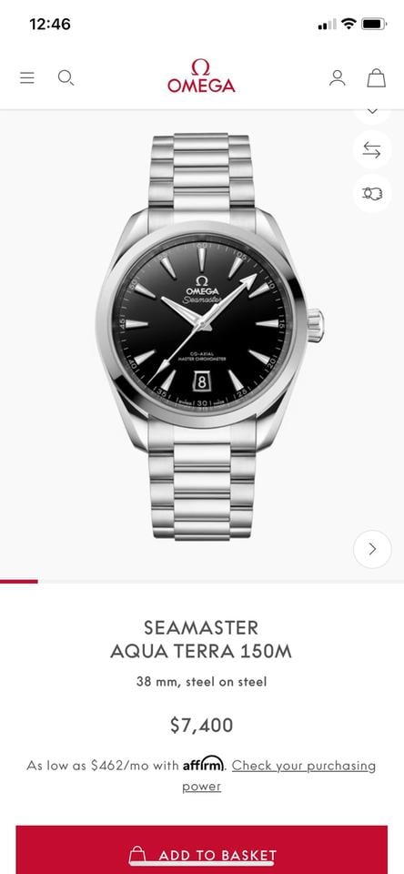 Omega Seamaster Aqua Terra Quartz