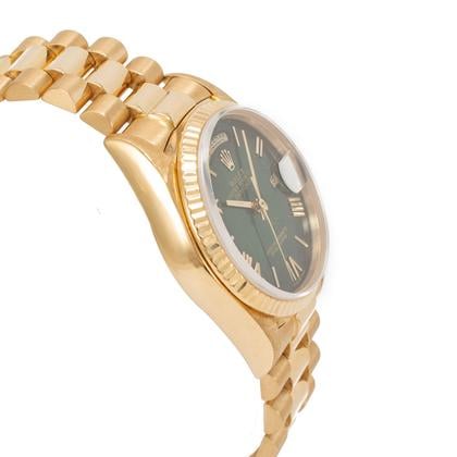 Rolex Day-Date Ref. 18038 36mm Yellow Gold Green Ombre Dial (1986) - Photo 5