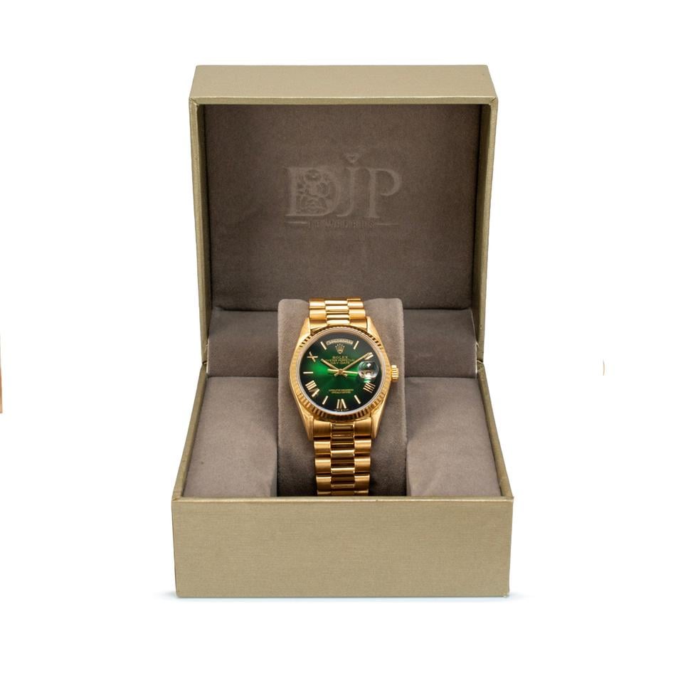 Rolex Day-Date Ref. 18038 36mm Yellow Gold Green Ombre Dial (1986) - Photo 1
