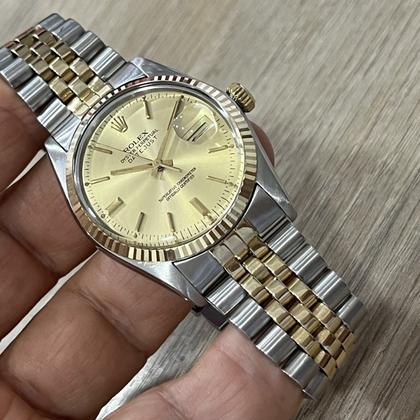 Rolex Datejust Ref. 16013 36mm Champagne Dial Two-Tone Jubilee (1981) - Photo 5
