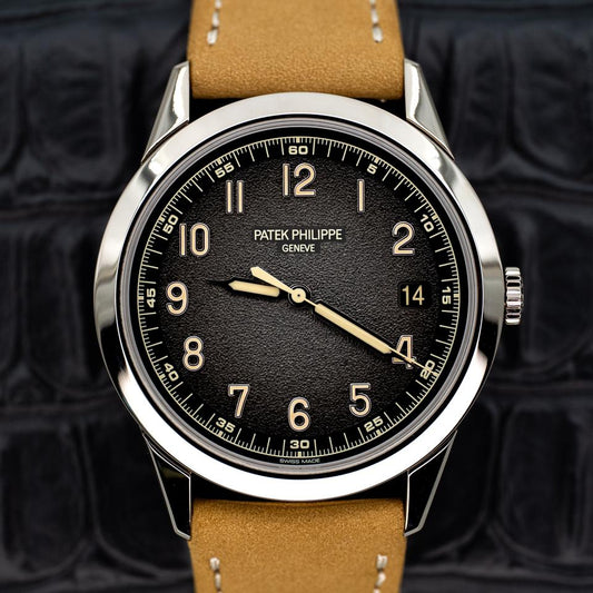 Patek Philippe Calatrava 5226G-001 White Gold Textured Black/Charcoal Dial (2024) - Photo 1