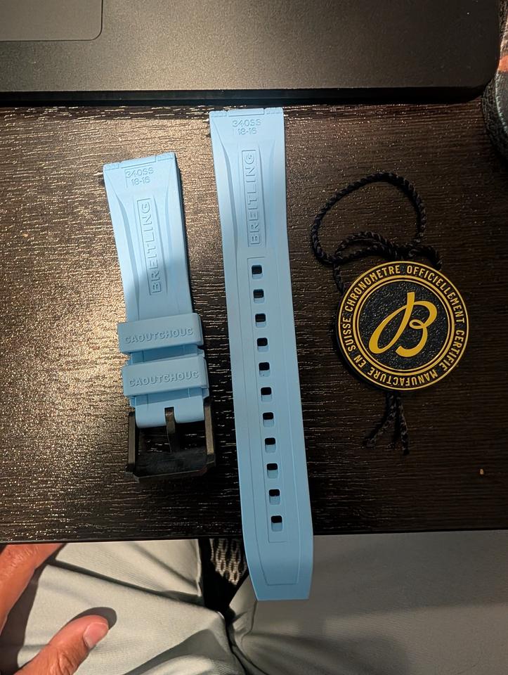 Breitling Endurance Pro 38mm Black Dial Blue Rubber Strap Ref. X83310281B1S1 - Photo 8