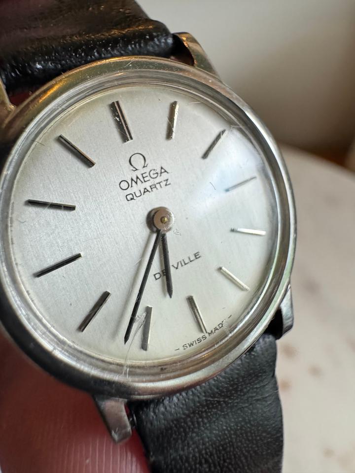 Omega De Ville Vintage Quartz Push Pin Crown 25mm Case
