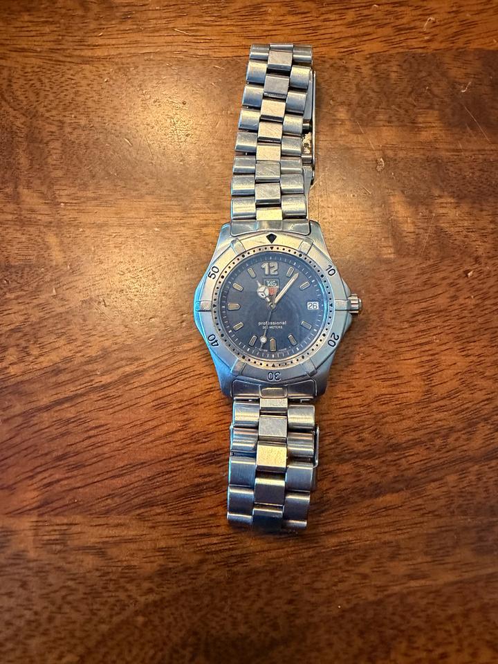 TAG Heuer 2000 Quartz Professional Blue Dial — Verify WK1313/WK1213 Reference - Photo 1