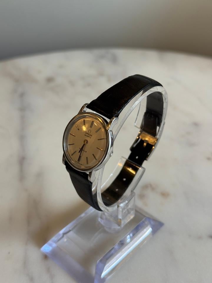 Omega De Ville Vintage Quartz Push Pin Crown 25mm Case