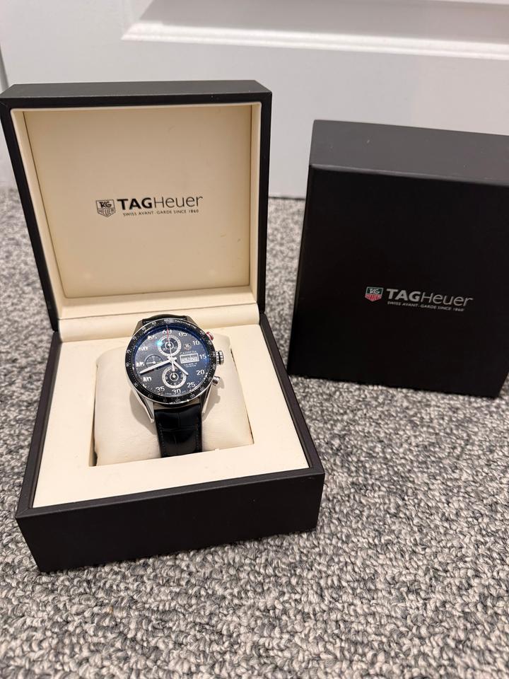 TAG Heuer Carrera Calibre 16 Chronograph Ref. CV2A10.FC6235 Black Dial 43mm - Photo 1